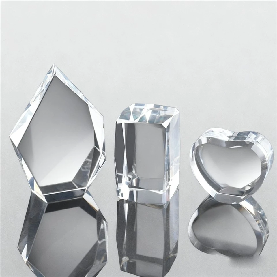 Free Standing Blank Crystal Heart Award price