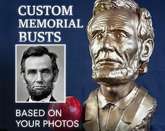 bronze resin 3D portrait