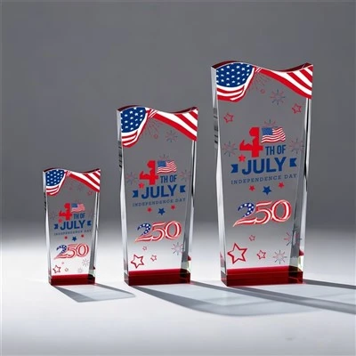 Amerik 250th anivèsè selebrasyon Souvenir Crystal Awards Kado